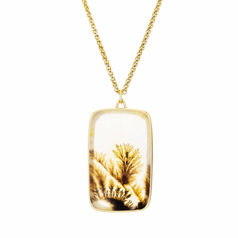 Gabriella Kiss Rectangle Dendrite Necklace | Quadrum Gallery