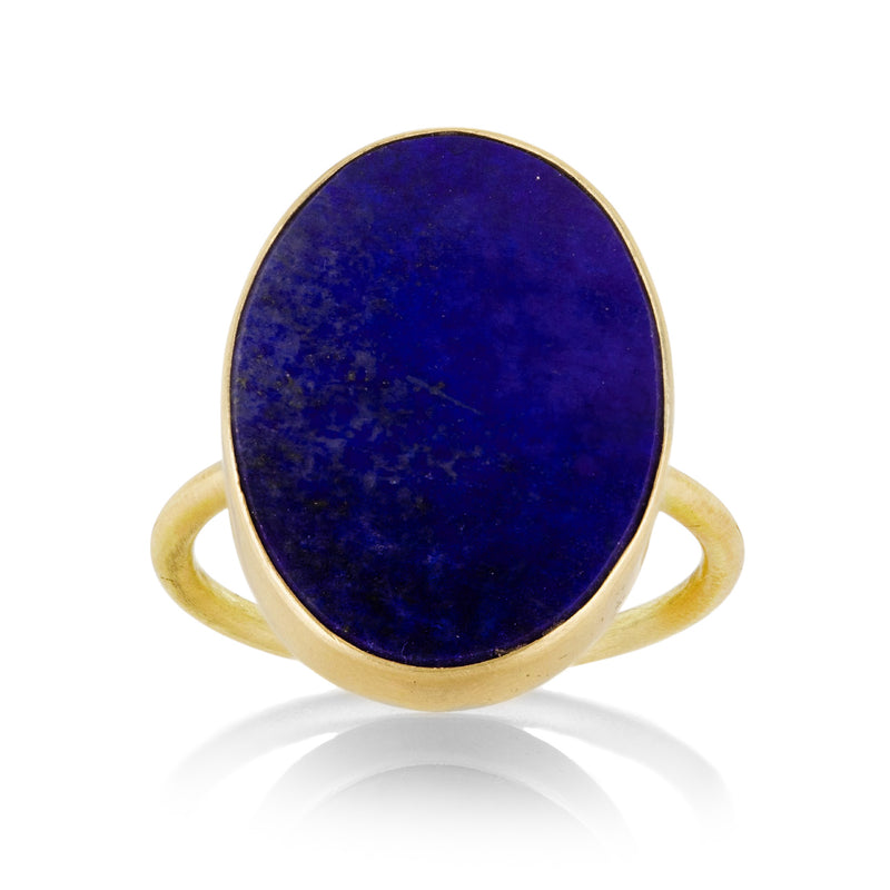 Gabriella Kiss Oval Slab Blue Lapis Ring | Quadrum Gallery
