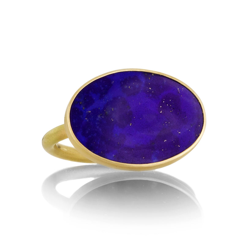 Gabriella Kiss Horizontal Blue Lapis Slab Ring | Quadrum Gallery