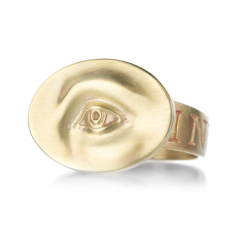 Gabriella Kiss 10k Large Invigilare Eye Ring | Quadrum Gallery