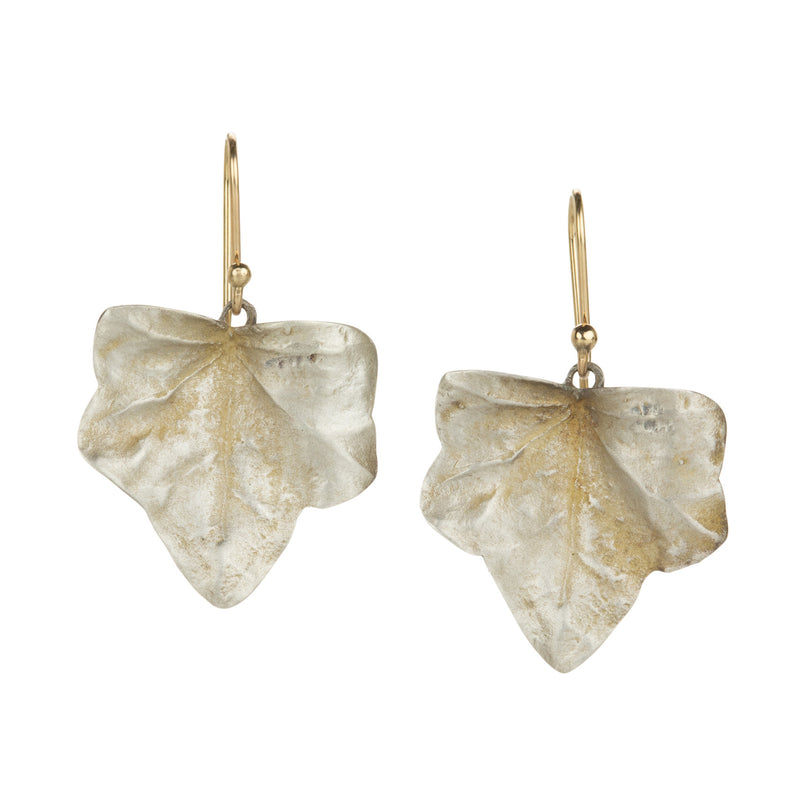 Gabriella Kiss Silver Medium Ivy Leaf Earrings | Quadrum Gallery