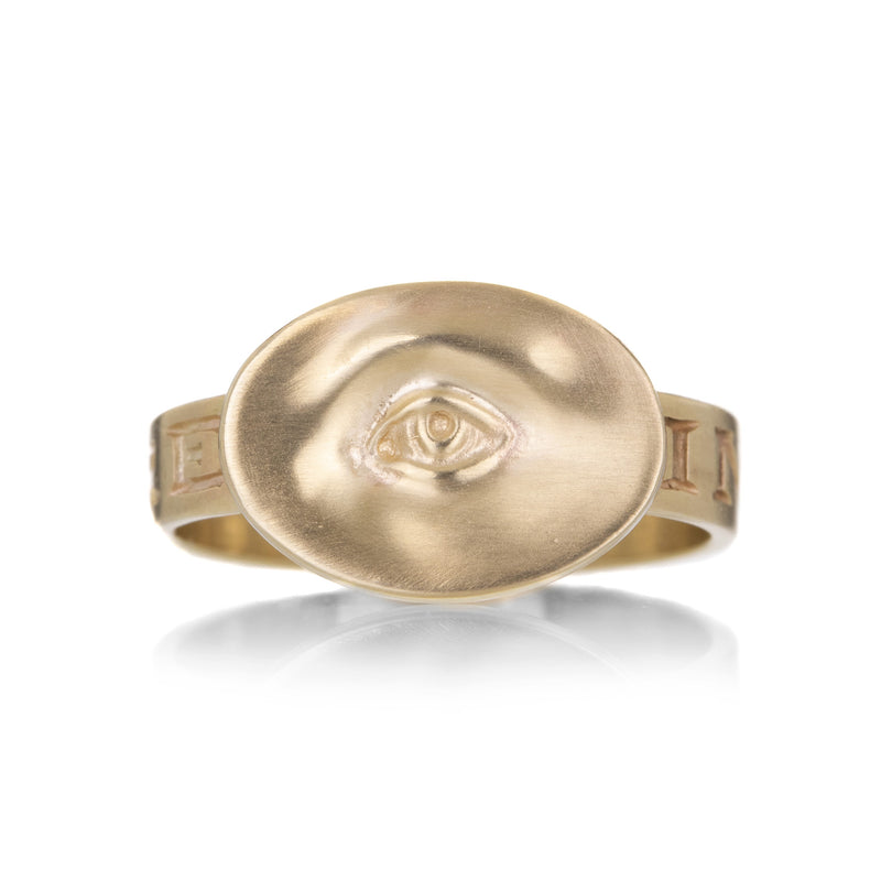 Gabriella Kiss Small 10k Yellow Gold Eye Ring | Quadrum Gallery