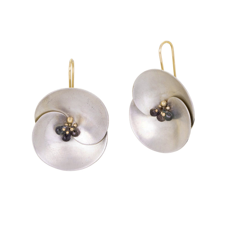 Gabriella Kiss Medium Crown of Thorns Earrings with Sapphires | Quadrum Gallery