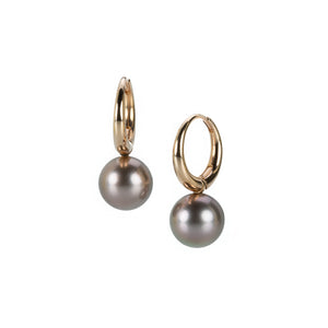 Gellner Brown Tahitian Pearl Earrings | Quadrum Gallery