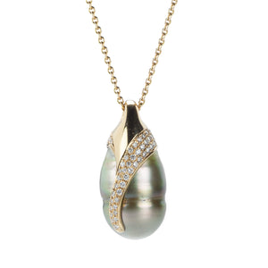 Gellner Diamond Fiji Pearl Pendant Necklace | Quadrum Gallery