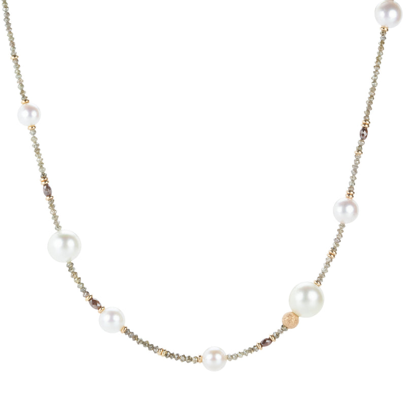 Gellner Brown Diamond and Pearl Necklace  | Quadrum Gallery