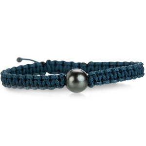 Gellner Single Tahitian Pearl Dark Blue Cord Bracelet | Quadrum Gallery