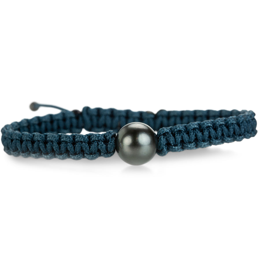 Gellner Single Tahitian Pearl Dark Blue Cord Bracelet | Quadrum Gallery