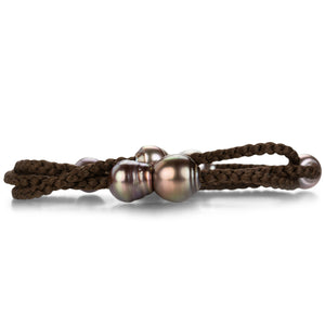 Gellner Brown Wrap Bracelet with Tahitian Pearls | Quadrum Gallery