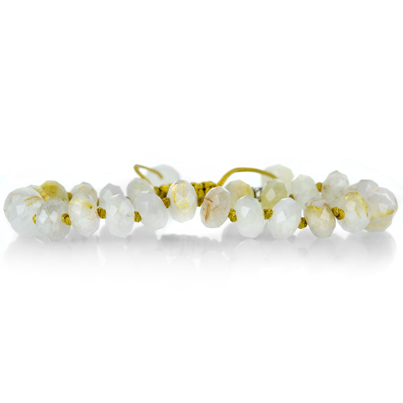 Joseph Brooks 8mm Faceted Gold Rutile Quartz Bracelet | Quadrum Gallery
