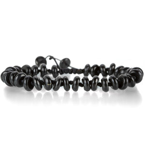 Joseph Brooks 8mm Smooth Shungite Bracelet | Quadrum Gallery