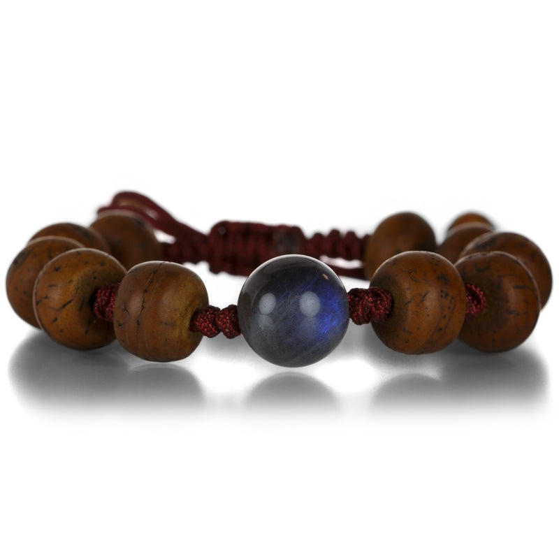 Joseph Brooks Tibetan Bodhi Seed Bracelet with Labradorite | Quadrum Gallery