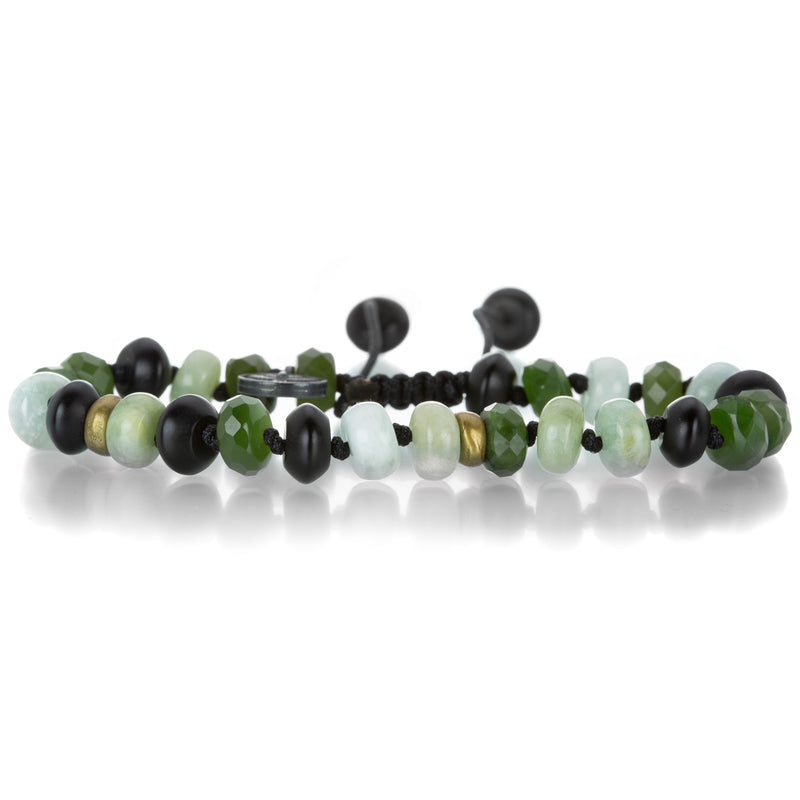 Joseph Brooks Beryl, Onyx and Jade Beaded Bracelet | Quadrum Gallery
