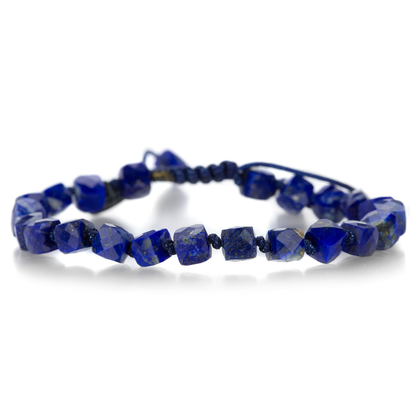 Joseph Brooks 5mm Lapis Cube Bracelet | Quadrum Gallery