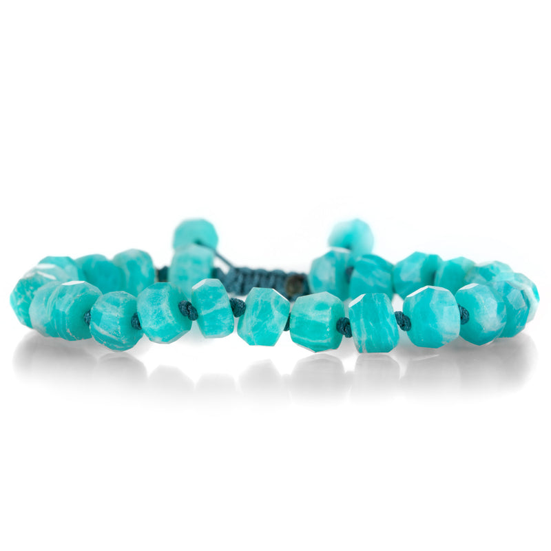 Joseph Brooks 8mm Faceted Peruvian Amazonite Beaded Bracelet | Quadrum Gallery