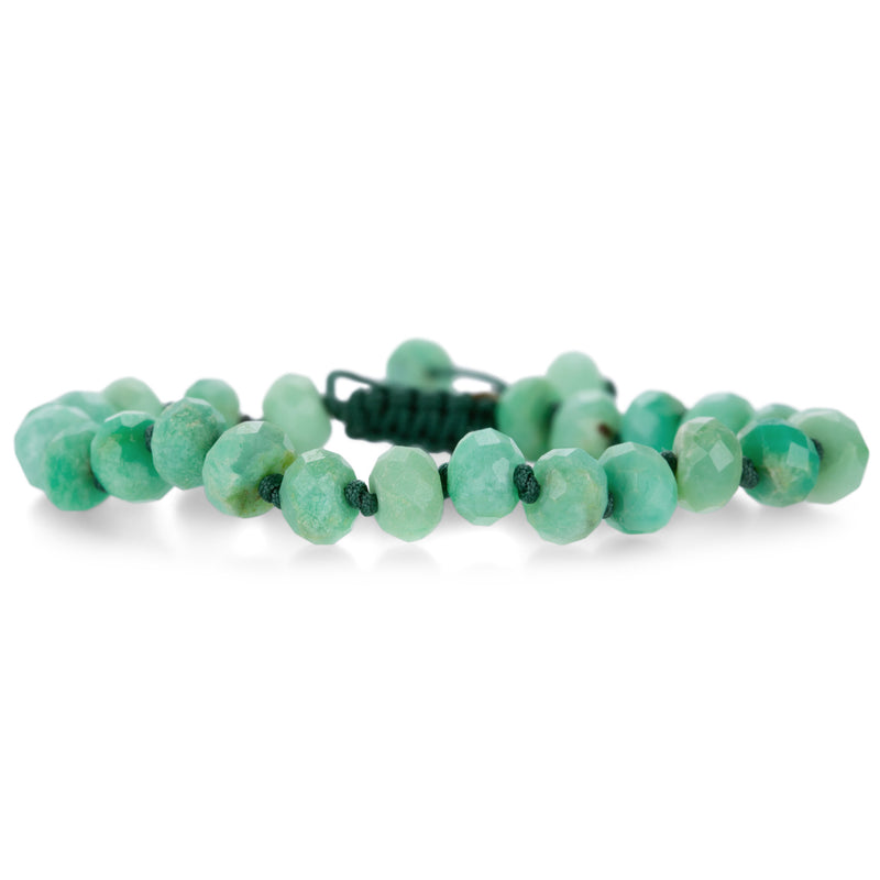 Joseph Brooks 8mm Faceted Chrysoprase Beaded Bracelet | Quadrum Gallery