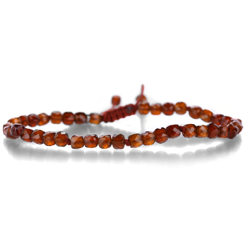 Joseph Brooks Faceted 4mm Hessonite Garnet Cube Bracelet | Quadrum Gallery