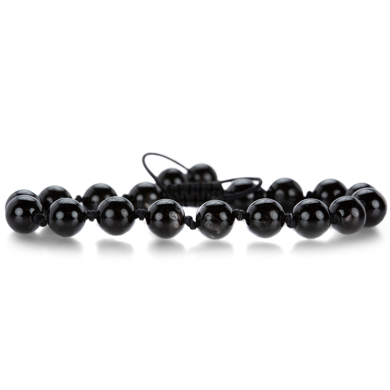 Joseph Brooks Smooth 8mm Hypersthene Bracelet | Quadrum Gallery