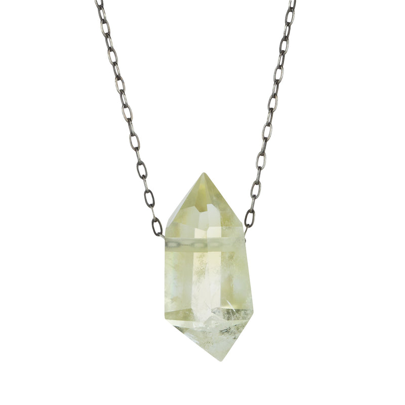 Joseph Brooks Small Citrine Quartz Crystal Pendant Necklace | Quadrum Gallery