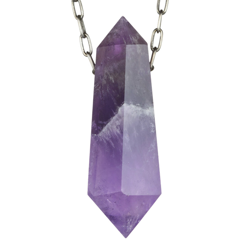 Joseph Brooks Large Amethyst Quartz Crystal Pendant Necklace | Quadrum Gallery