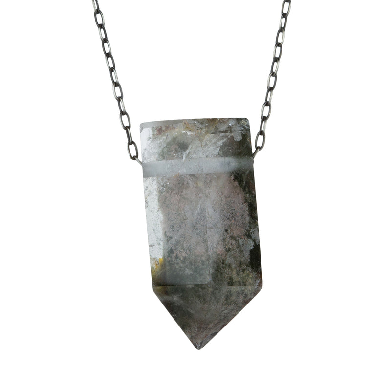 Joseph Brooks Quartz with Chlorite Pendant Necklace | Quadrum Gallery