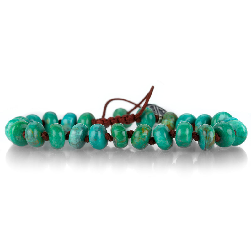 Joseph Brooks  8mm Arizona Turquoise Rondelle Bracelet | Quadrum Gallery