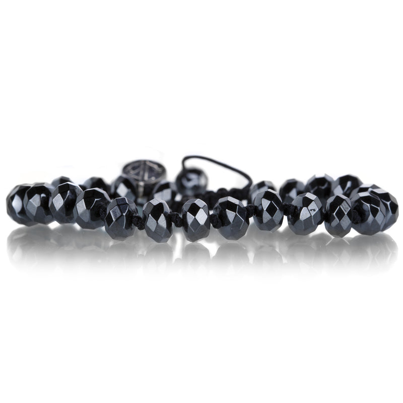 Joseph Brooks  8mm Faceted Hematite Beaded Bracelet | Quadrum Gallery