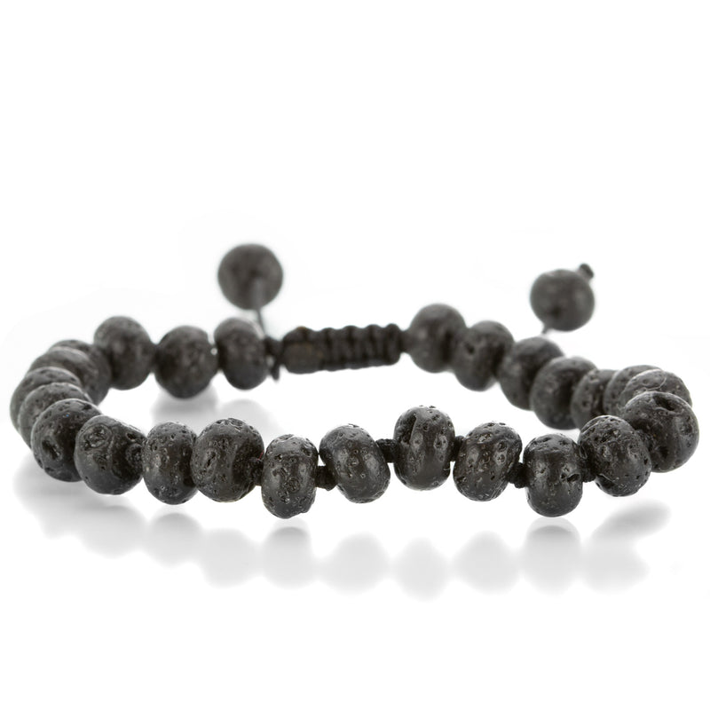 Joseph Brooks Smooth 8mm Lava Bracelet | Quadrum Gallery