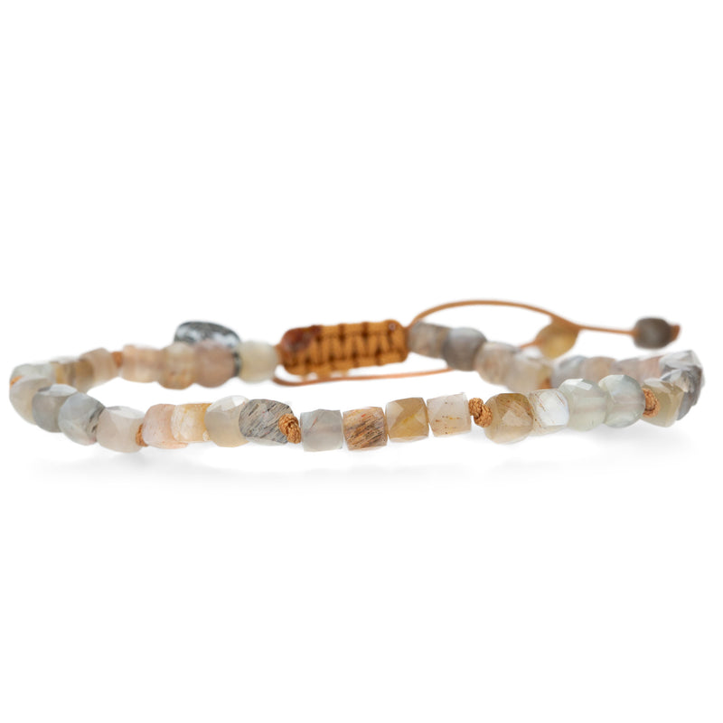 Joseph Brooks Faceted Moonstone & Sunstone Bracelet | Quadrum Gallery