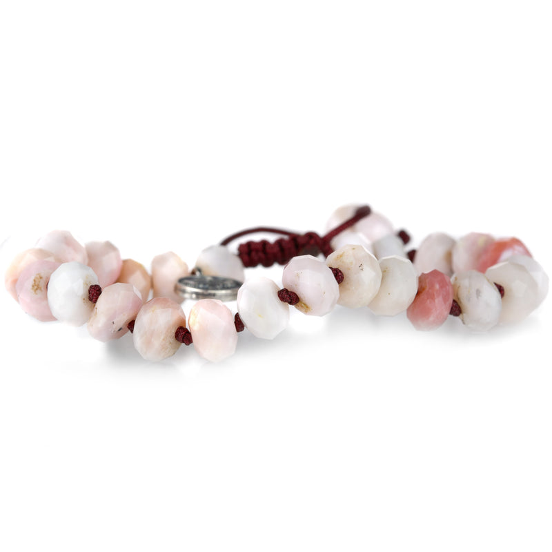 Joseph Brooks Faceted 8mm Pink Opal Beaded Bracelet | Quadrum Gallery