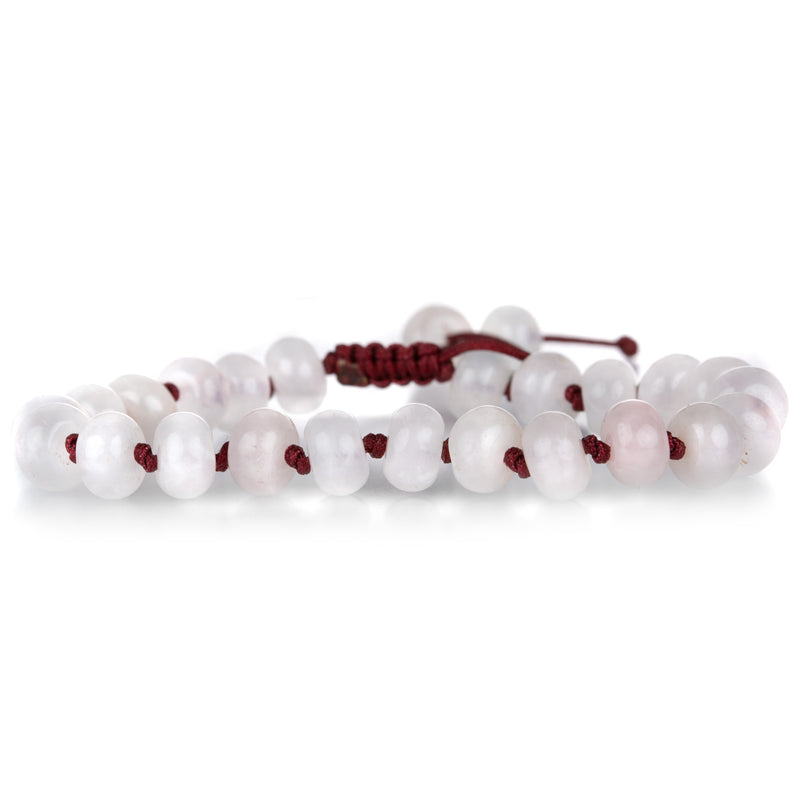 Joseph Brooks 8mm Smooth Rose Quartz Rondelle Bracelet | Quadrum Gallery