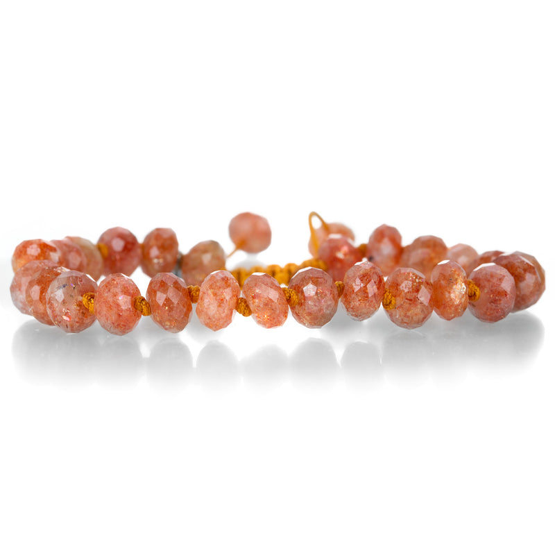 Joseph Brooks 8mm Faceted Sunstone Rondelle Bracelet | Quadrum Gallery