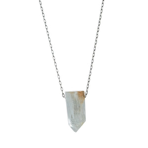 Joseph Brooks Quartz Crystal with Amphibole Pendant Necklace | Quadrum Gallery