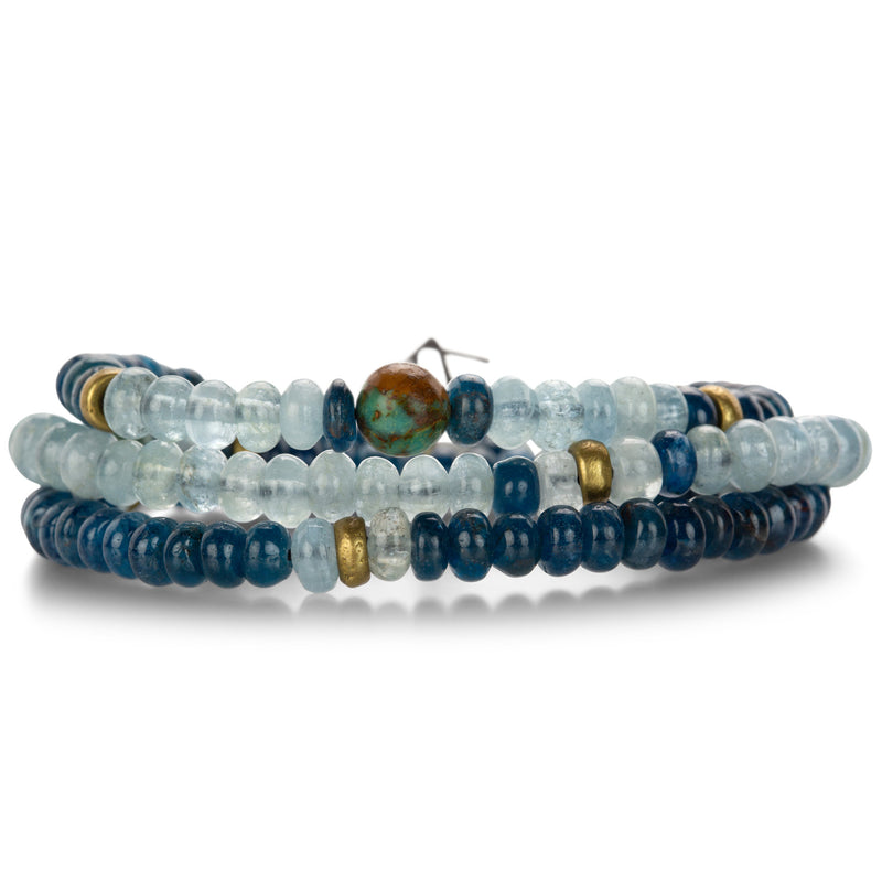 Joseph Brooks Blue Gemstone Wrap Bracelet | Quadrum Gallery