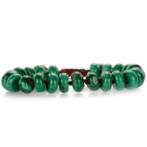 Joseph Brooks 10mm Smooth Malachite Beaded Bracelet | Quadrum Gallery