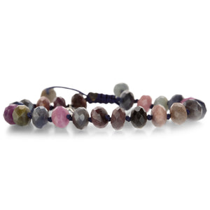 Joseph Brooks Faceted Multicolored Sapphire Beaded Bracelet | Quadrum Gallery