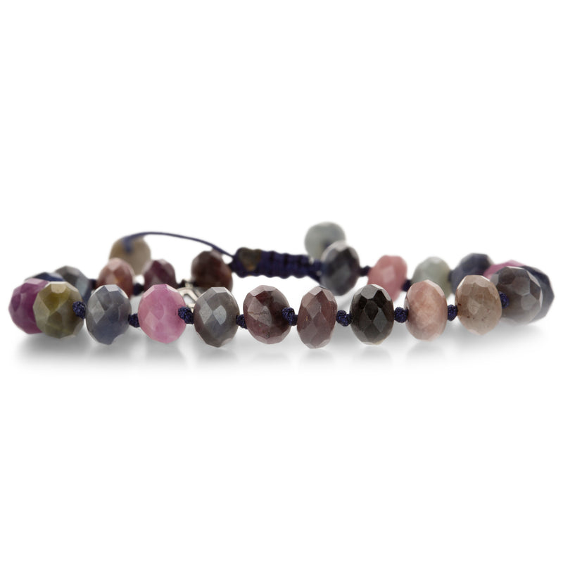 Joseph Brooks Faceted Multicolored Sapphire Beaded Bracelet | Quadrum Gallery