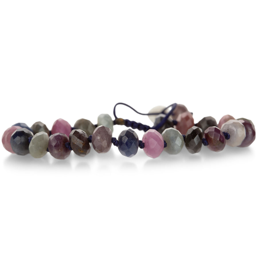 Joseph Brooks Faceted 8mm Multicolored Sapphire Beaded Bracelet | Quadrum Gallery