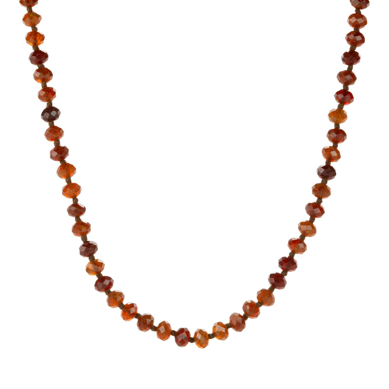 Joseph Brooks Hessonite Garnet Beaded Necklace | Quadrum Gallery