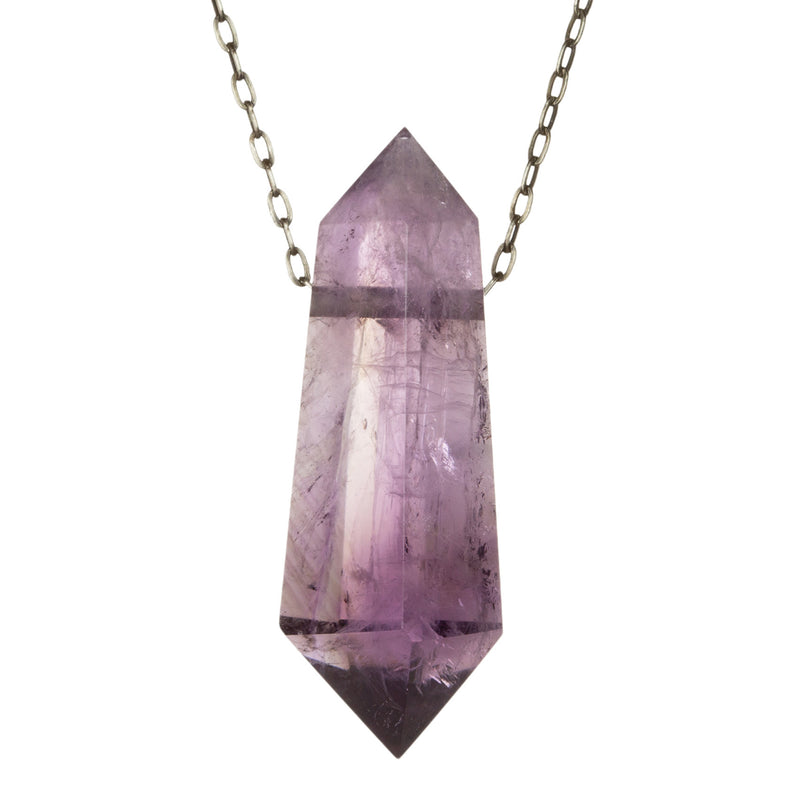 Joseph Brooks Amethyst Crystal Pointed Pendant Necklace | Quadrum Gallery