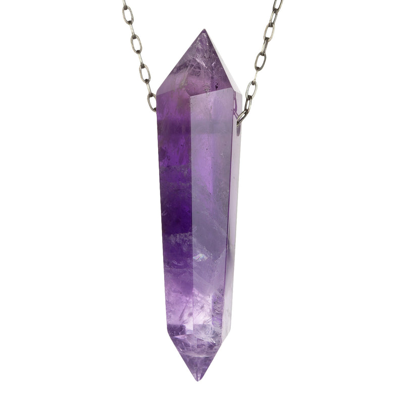 Joseph Brooks Purple Amethyst Crystal Pendant Necklace | Quadrum Gallery