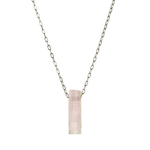 Joseph Brooks Small Pink Tourmaline Crystal Pendant Necklace | Quadrum Gallery