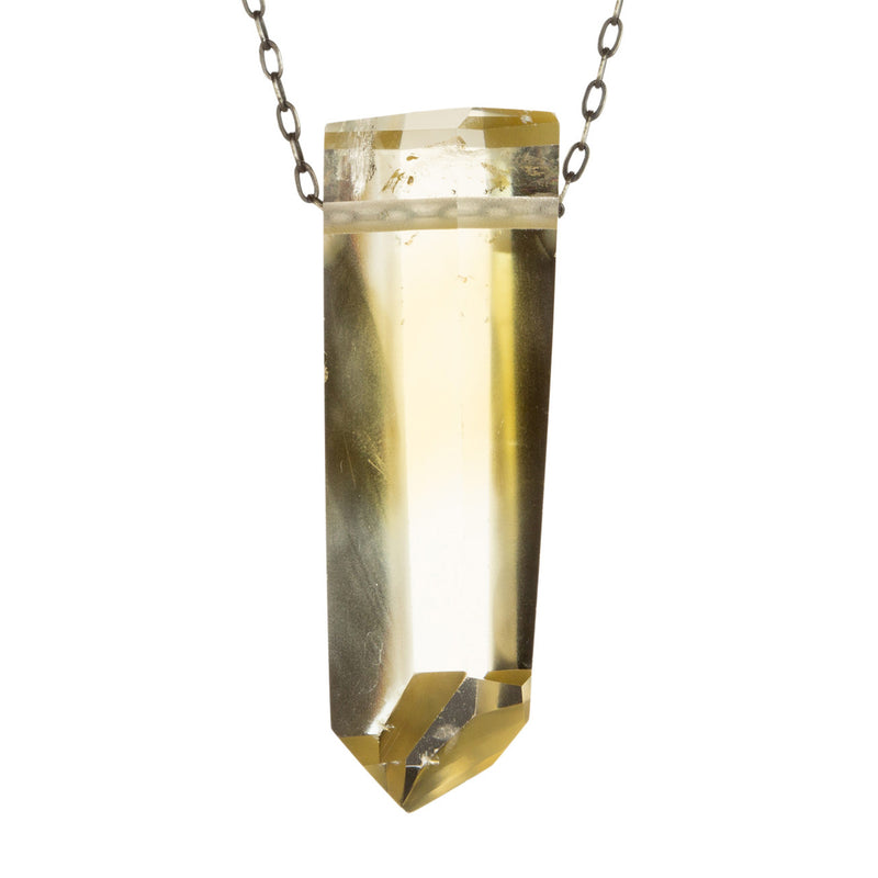 Joseph Brooks Brazilian Citrine Quartz Crystal Pendant Necklace | Quadrum Gallery