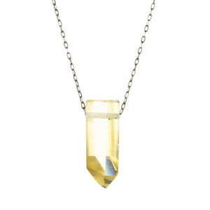 Joseph Brooks Brazilian Citrine Crystal Pendant Necklace | Quadrum Gallery