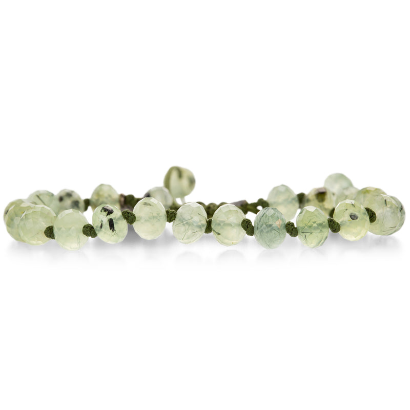Joseph Brooks 8mm Faceted Prehnite Beaded Bracelet | Quadrum Gallery