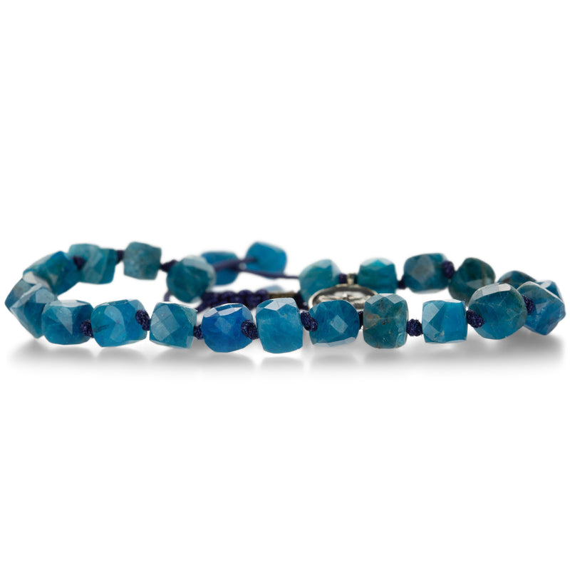 Joseph Brooks 6mm Faceted Cube Apatite Bracelet | Quadrum Gallery