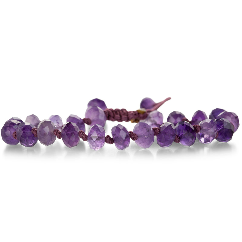 Joseph Brooks Beaded Bracelet with 8mm Faceted Amethyst | Quadrum Gallery