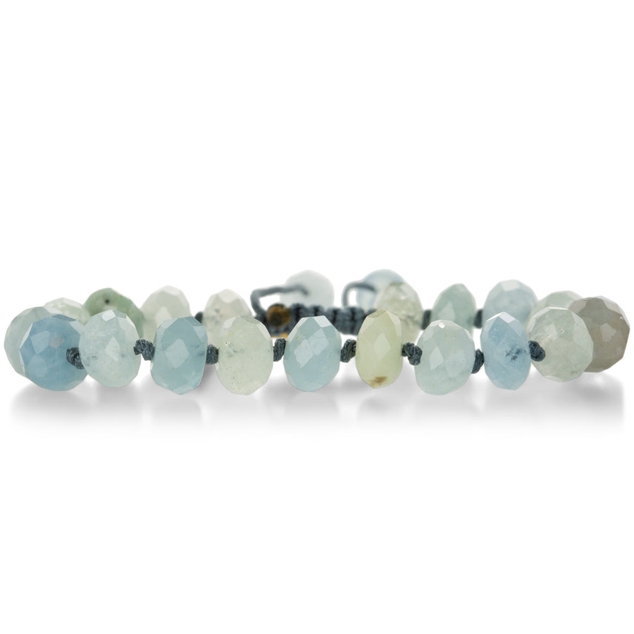 Joseph Brooks 10mm Faceted Multi Tonal Aquamarine Bracelet | Quadrum Gallery