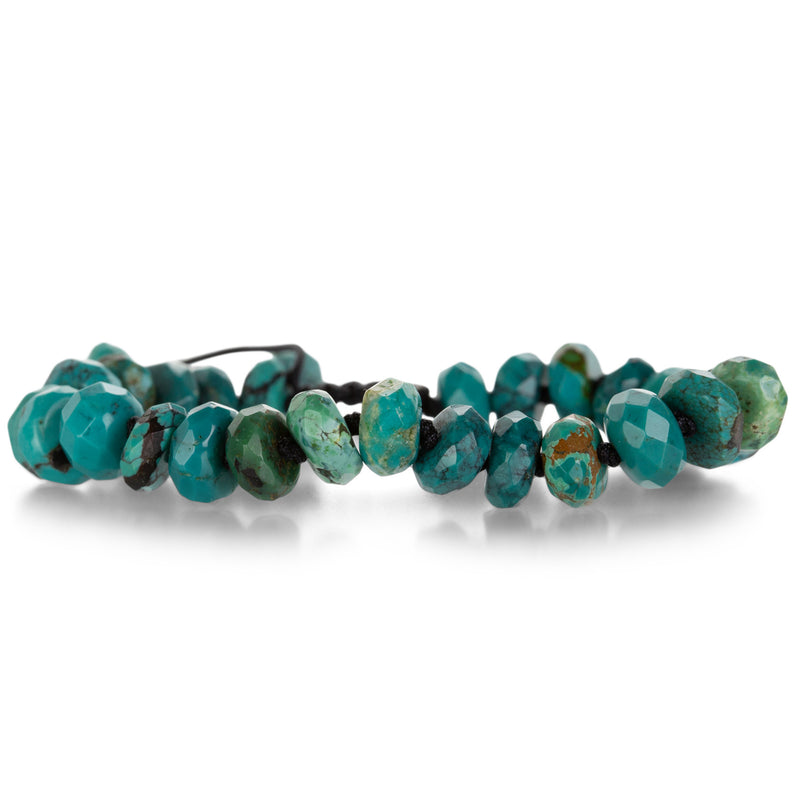 Joseph Brooks Faceted Arizona Turquoise 10mm Beaded Bracelet | Quadrum Gallery