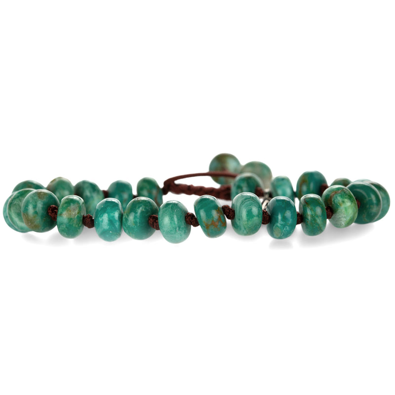 Joseph Brooks 8mm Smooth Blue Green Arizona Turquoise Bracelet | Quadrum Gallery